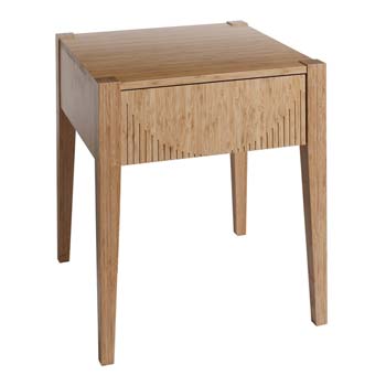 Soko Solid Bamboo Bedside Table in Caramel