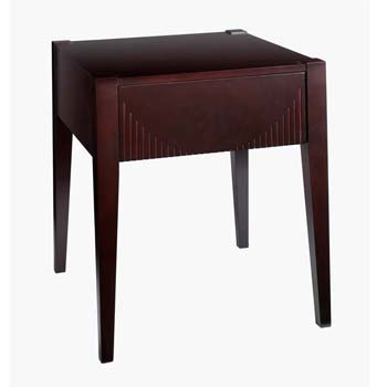 Furniture123 Soko Solid Bamboo Bedside Table in Chocolate