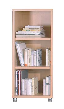 Furniture123 Summit 2 Shelf Narrow Bookcase in Light Beech