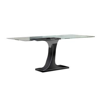 Furniture123 Sylvie High Gloss Black Rectangular Dining Table