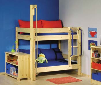 Furniture123 Thuka Shorty 5 - Bunk Bed with Rope Swing