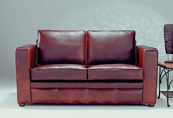 Furniture123 Tiffany Leather 2 1/2 Seater Sofa Bed