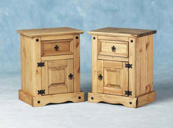 Furniture123 Toledo Pine Bedside Cabinet