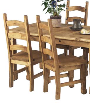 Furniture123 Toledo Pine Dining Chairs (pair) - FREE NEXT DAY