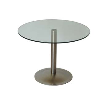 Furniture123 Trevi Round Glass Coffee Table