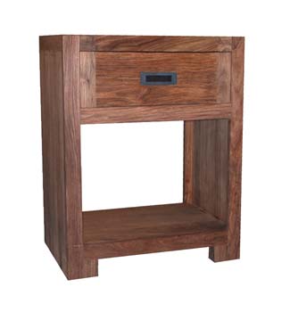 Tribek Sheesham 1 Drawer Console Table - WHILE