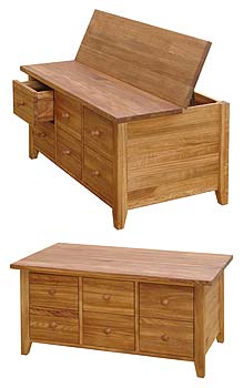 Furniture123 Verviers Oak Box Coffee Table
