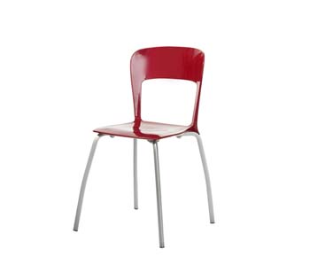 Furniture123 Vogue Dining Chair in Red (set of 6)