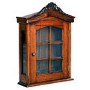 Accent Mahogany Carved Medicine Cabinet with 1