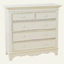 Amaryllis French style 5 drawer chest of drawers