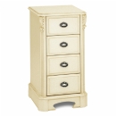 Amore Latte 4 Drawer Tall Chest
