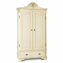 Amore Latte Double Wardrobe with Drawer