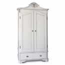 Amore White Double Wardrobe with Drawer