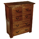 FurnitureToday Antibes dark 2 plus 2 plus 2 drawer chest