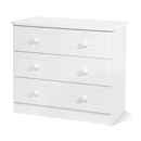FurnitureToday Avimore White 3 Drawer Chest