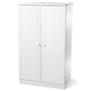 FurnitureToday Avimore White Compact Wardrobe 