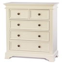 Banbury Ivory Painted 2 over 3 Chest