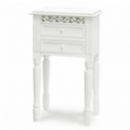 FurnitureToday Belgravia White 2 Drawer Bedside Table