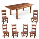FurnitureToday Brooklyn Reclaimed Oak large extending dining set