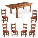 FurnitureToday Brooklyn Reclaimed Oak large extending dining