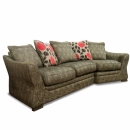 FurnitureToday Buoyant Ascot Angled Sofa in Buffalo Brown