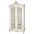 Chateau white painted tall wire bookcase