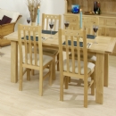 Chichester solid oak extendable dining set