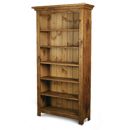 Chunky Plank Pine tall adjustable bookcase