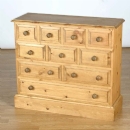 Cotswold Pine 10 Drawer mini chest