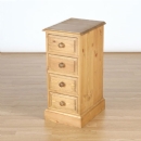 FurnitureToday Cotswold Pine 4 drawer mini chest of drawers