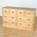 FurnitureToday Cotswold Pine Deep 4 over 4 chest of drawers