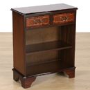 FurnitureToday Country Manor Mahogany 2 Drawer Bookcase with Line