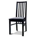 FurnitureToday Cuba Black Ash Slatted Dining Chairs