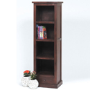 FurnitureToday Cube mahogany narrow bookcase