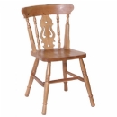 Devon pine fiddle chair