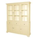 Fayence 3 drawer glazed bookcase
