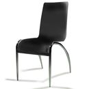 FurnitureToday Giavelli Black Curved Dining Chair
