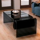 FurnitureToday Giavelli Smoked Curved Fold Coffee Table