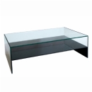 FurnitureToday Glass black coffee table 59980BHZ