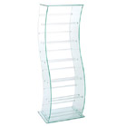 Glass CD Stands wide S-shape 