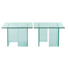 FurnitureToday Glass coffee table set