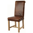 FurnitureToday Halo choco lush rollback dining chair