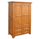 FurnitureToday Hampshire pine 2 door 4 drawer wardrobe