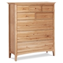 FurnitureToday Hudson Oak 8 Drawer Chest