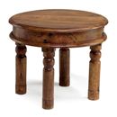 FurnitureToday Jali capsule dark Indian medium round coffee table