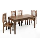 Jali capsule dark Indian thacket small dining set