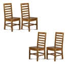 FurnitureToday Java Natural Dining Chair - Set of 4