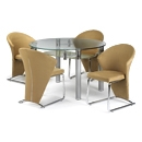Julian Bowen Rotunda Dining Set- 4 Chairs