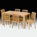 FurnitureToday Julian Bowen Salisbury beech chair dining set