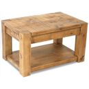 FurnitureToday Junk Plank Coffee Table with Shelf